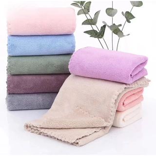 ผ้าขนหนูนาโน เช็ดตัว Towel เนื้อผ้าหนา นุ่ม สีสดใส เลือกสีได้ middle size 30*60cm