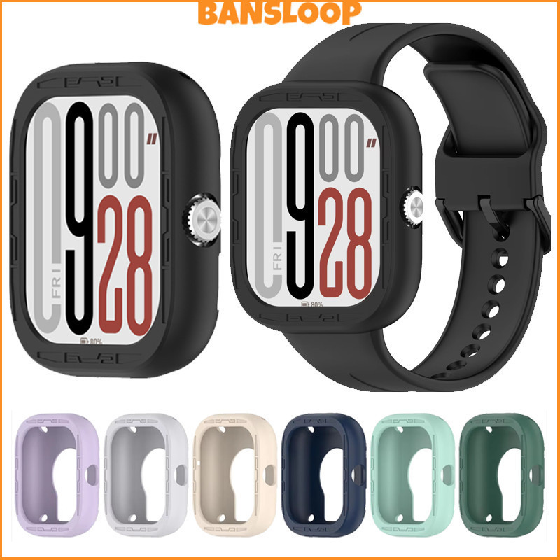 กรณีซิลิโคน for Smartwatch Redmi Watch 5 ยางป้องกันหน้าจอ อุปกรณ์เสริมฝาครอบกันชน for Smart Watch Xiaomi Redmi Watch 5