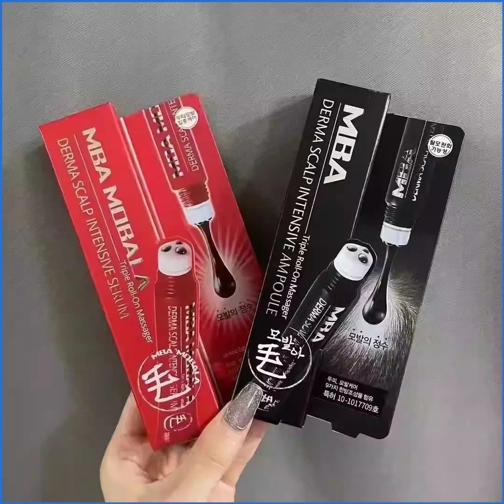 ผมร่วง Anti-Hair Loss Growth Liquid ของแท้ mba Thread เกาหลีเพิ่มความหนาแน่นของเส้นผม Roller Ball Gr