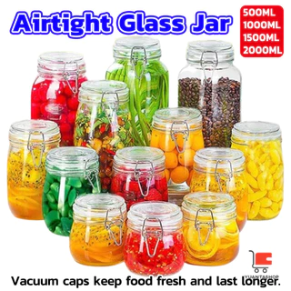 YT โหลแก้วมีฝาปิด โหลแก้วสูญญากาศ ขวดโหล Glass sealed jar