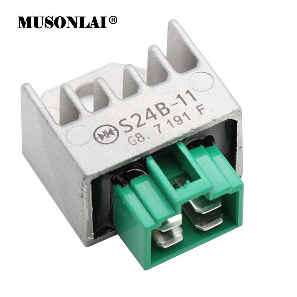MU S24B-11รถจักรยานยนต์ Regulator สำหรับ Honda EM25 EM30 EM25K1 EM25K2 EM10000 EM2500C EX7 EX24 EX28