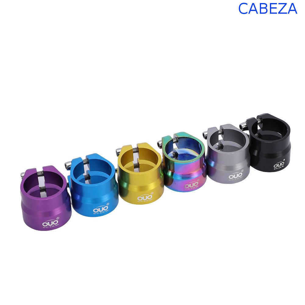CABEZA จักรยาน Seatpost Clamp อลูมิเนียม 31.8/34.9mm สําหรับ MTB BMX Road Bike