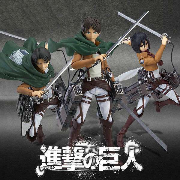 Attack on Titan Character Figure Levi Ackerman Joint Movable Figure Anime Model