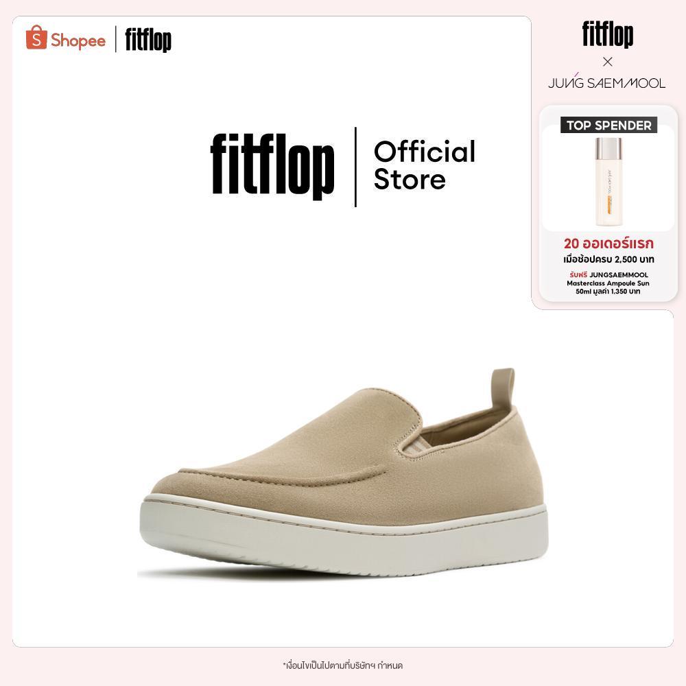 FITFLOP CRAFT-Q SUEDE MOC LOAFERS รองเท้าโลฟเฟอร์ผู้ชาย รุ่น A0F-D55 สี BEIGE
