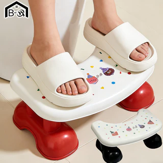 BHQ สตูลห้องน้ำ ที่วางเท้า ชักโครก กันลื่น พลาสติกหนา รับน้ำหนักดี เด็ก ผู้ใหญ่ ห้องน้ำขนาดเล็ก