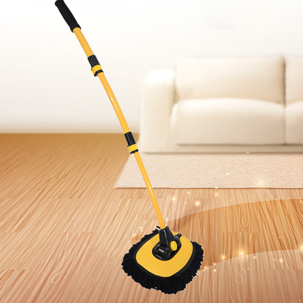 แปรงทําความสะอาดรถยนต์ Telescoping Auto Detailing Mop Long Handle Vehicle Care Cleaner Chenille Auto