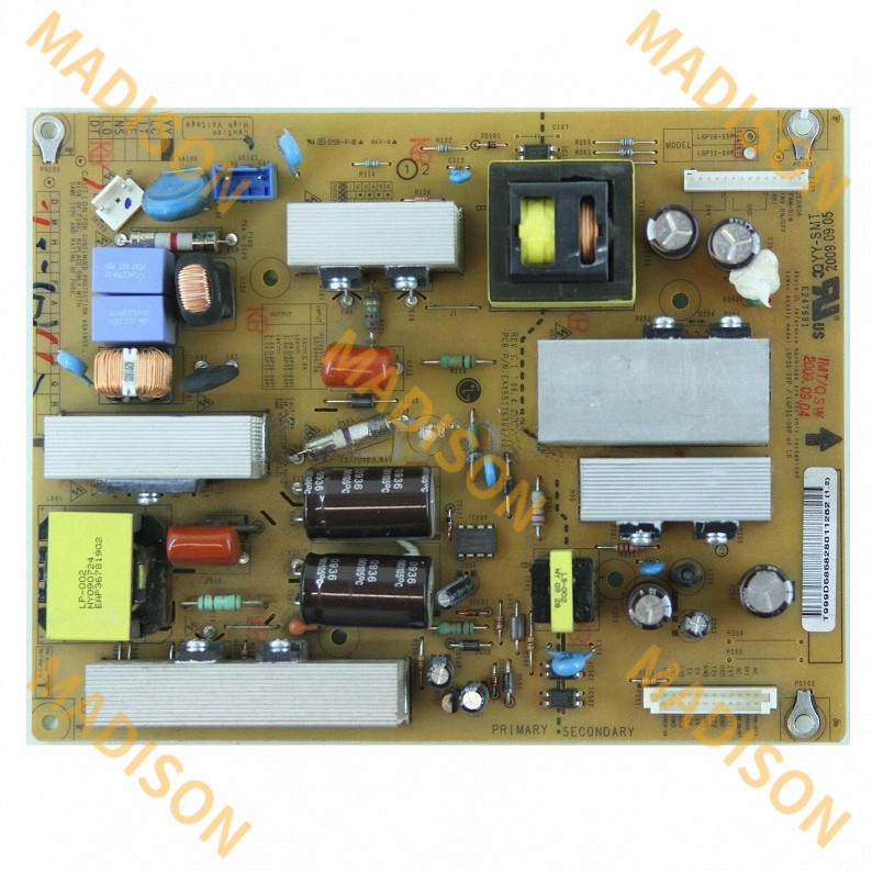 บอร์ดจ่ายไฟ LG LCD TV 32lf20fr 32lf20frta 32lf20fr-ta eax55176301
