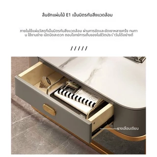 พร้อมส่ง🌟โต๊ะรับแขก โต๊ะกลางโซฟา โต๊ะกาแฟ สไตล์โมเดิร์น ติดตั้งง่าย ลายหินอ่อน รับเเขกสไตล์หรูหรา