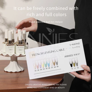 ANNIES กาวยาทาเล็บฝรั่งเศสสไตล์ใหม่ ความอิ่มตัวสูง สำหรับ Outline Painting 12ml - ตัวช่วยแต่งเล็บสวยงามแบบมืออาชีพ