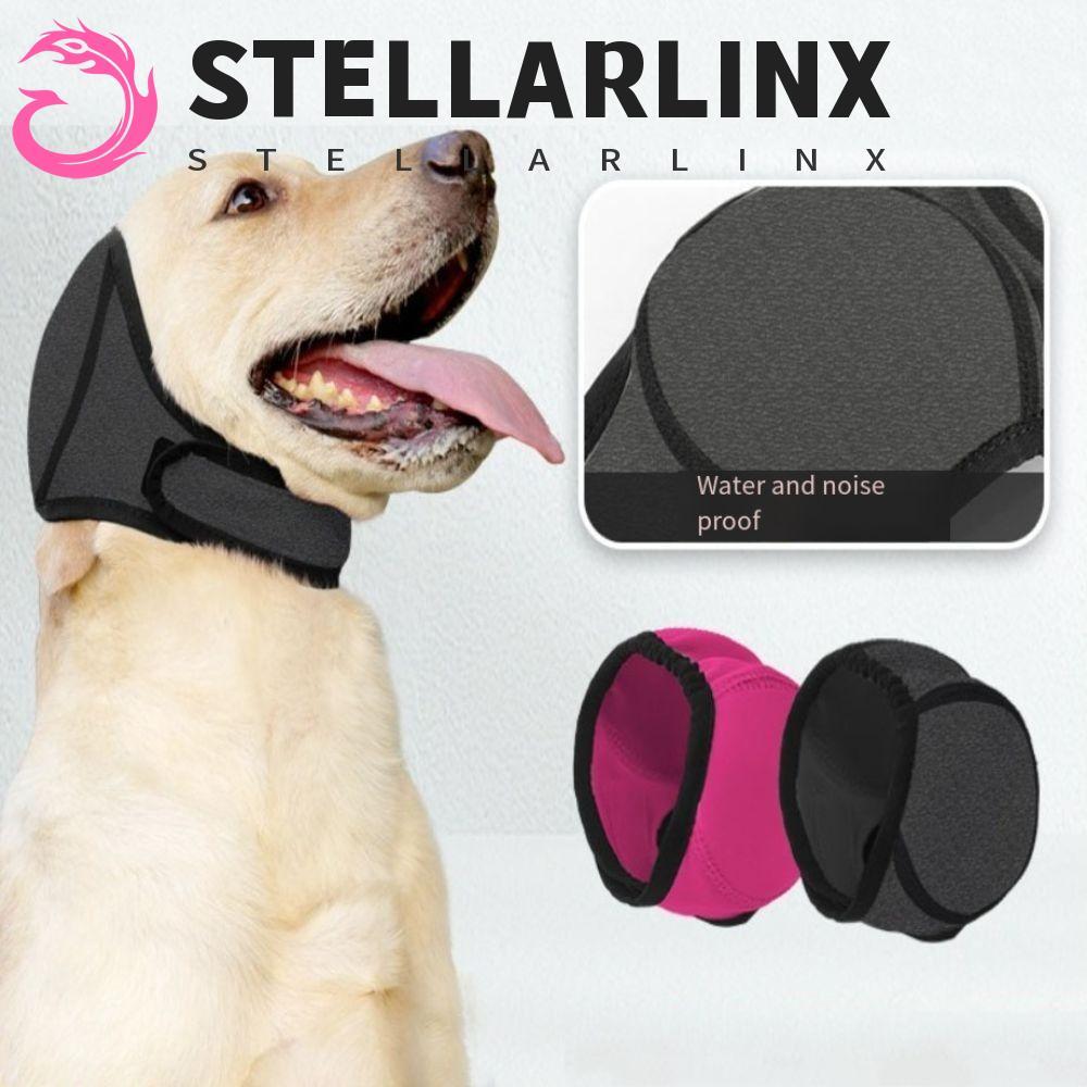 STELLARLINX ที่ครอบหูสุนัข, ป้องกันเสียงรบกวนป้องกันการได้ยินสุนัข Calming Earmuff, ทนทานปรับกันน้ําลดเสียงรบกวนสุนัข Earmuffs Thunder