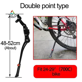 Z & P MTB จักรยาน Ki ขาตั้งอลูมิเนียม Kistand 24/26/27.5/29/700C ปรับจักรยานเสือภูเขาสนับสนุนด้านข้างด้านหลัง Parkingra COD