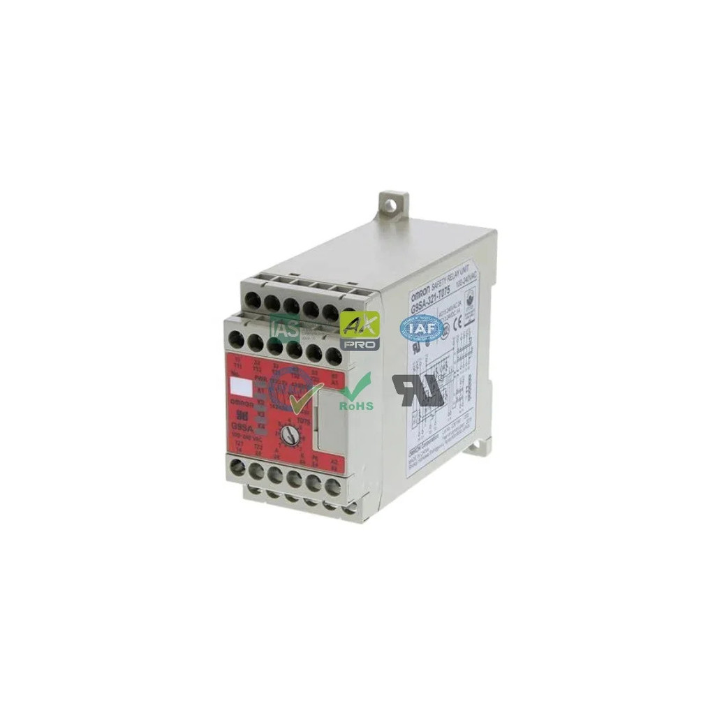ใหม่คุณภาพสูง OMRONs รีเลย์ความปลอดภัย 24VAC/DC Coil 3 รูปแบบ 3PST-NO) พร้อมการติดตั้งราง DIN แบบสัม