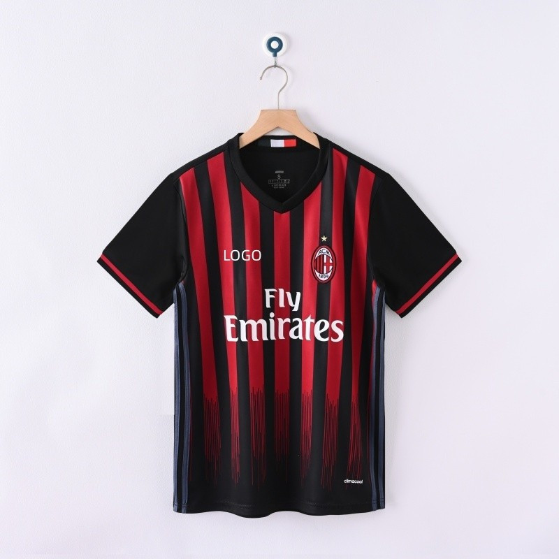 2016/17 ACMilan Home Retro Edition เสื้อฟุตบอลและเสื้อสําหรับ S-2XL #5 โบนาเวนทูร่า