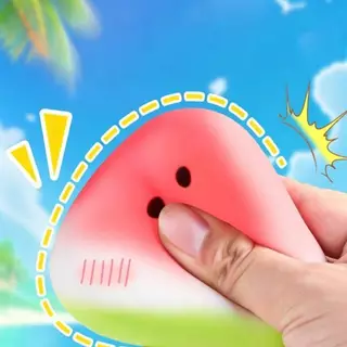 [Gong] ของเล่นแตงโมรีบาวด์ช้าน่ารักสําหรับการบีบความเครียดและความวิตกกังวลบรรเทา ไทย