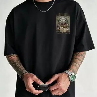 Basi💥 เสื้อวินเทจ เสื้อยืดฟอก เสื้อยืด oversize unisex โคตรนุ่มเสื้อ cotton 100% ไม่หดตัวลาย เสื้อไม่ยับ ลาย "Tiger"