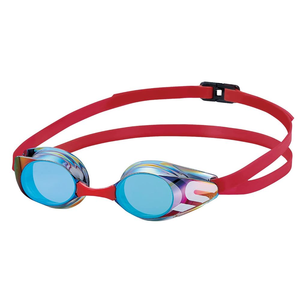 SWANS Japan Made Swimming Goggles SR-11JM PURBR Purple x Brown Mirror Racing Anti-fog No Cushion Kids 6-12 years Free Size