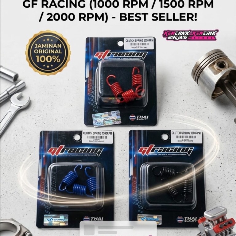 DOUBLE CLASP SPRING 1000RPM 1500RPM 2000RPM UNIVERSAL BEAT MIO SCOOPY NMAX PCX VARIO GF RACING KC_KC