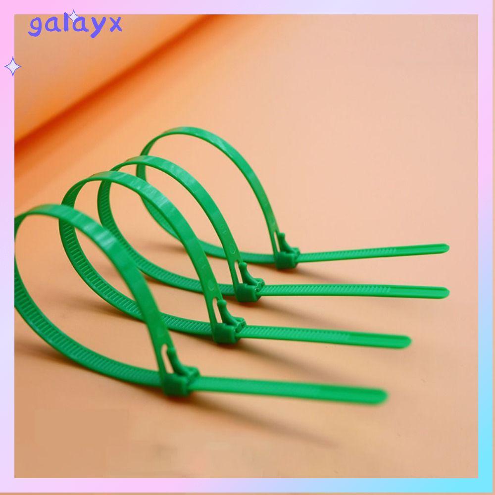 GALAYX 100 ชิ้น Tie Band Nylon May Loose Releasable Zip Tie