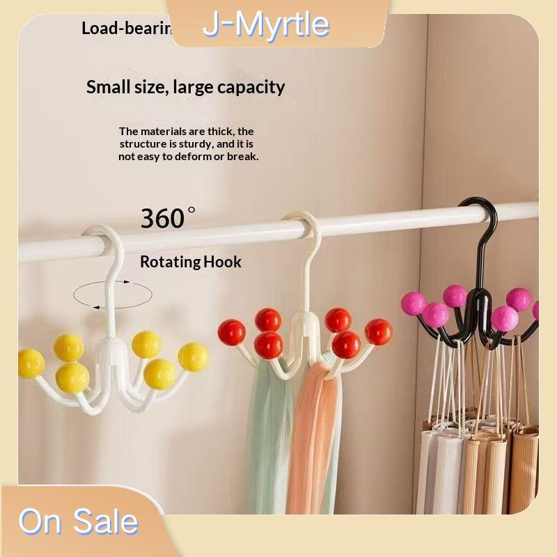 J-Myrtle ไม้แขวนเสื้อ 360 หมุน 3PCS Multifunctional Dopamine Design Portable Space Saver สําหรับ Hom