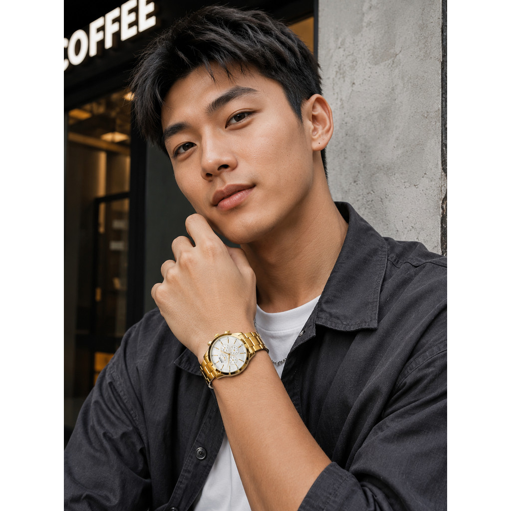 CASIO (CASIO) Literary Retro Classic Fashion Classy Quartz Couple Mens Watch MTP-V300G-9A