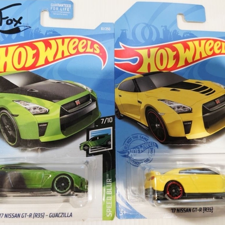 Hotwheels ฮอทวิล 17' Nissan GTR35