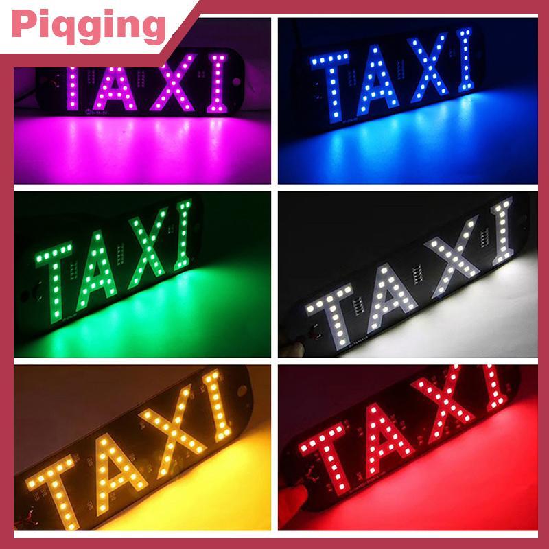 Piqging ไฟเลี้ยว LED แท็กซี่สัญญาณโคมไฟสําหรับ TAXI โลโก้ USB LED Cab แผงไฟแสดงสถานะไฟสัญญาณโคมไฟตกแต่งอัตโนมัติ TH