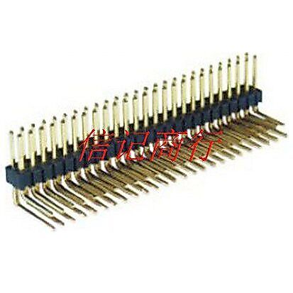 Pin Header Pin 1.27mm Double Row Curved Pin Header 2X50P Gold Plated Pin 0.8U "ขาทองแดงเป็นมิตรกับสิ