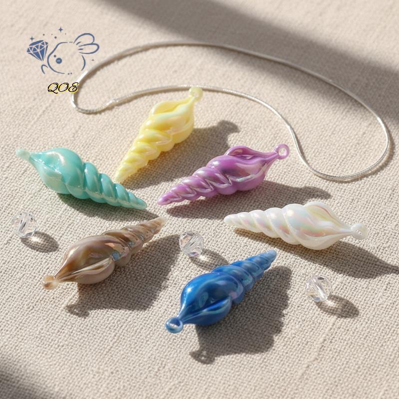 [QOE] Blue Mermaid Conch Nelace จี้คอสเพลย์ Ocean Shell Nelace เครื่องแต่งกายเครื่องประดับสําหรับผู้
