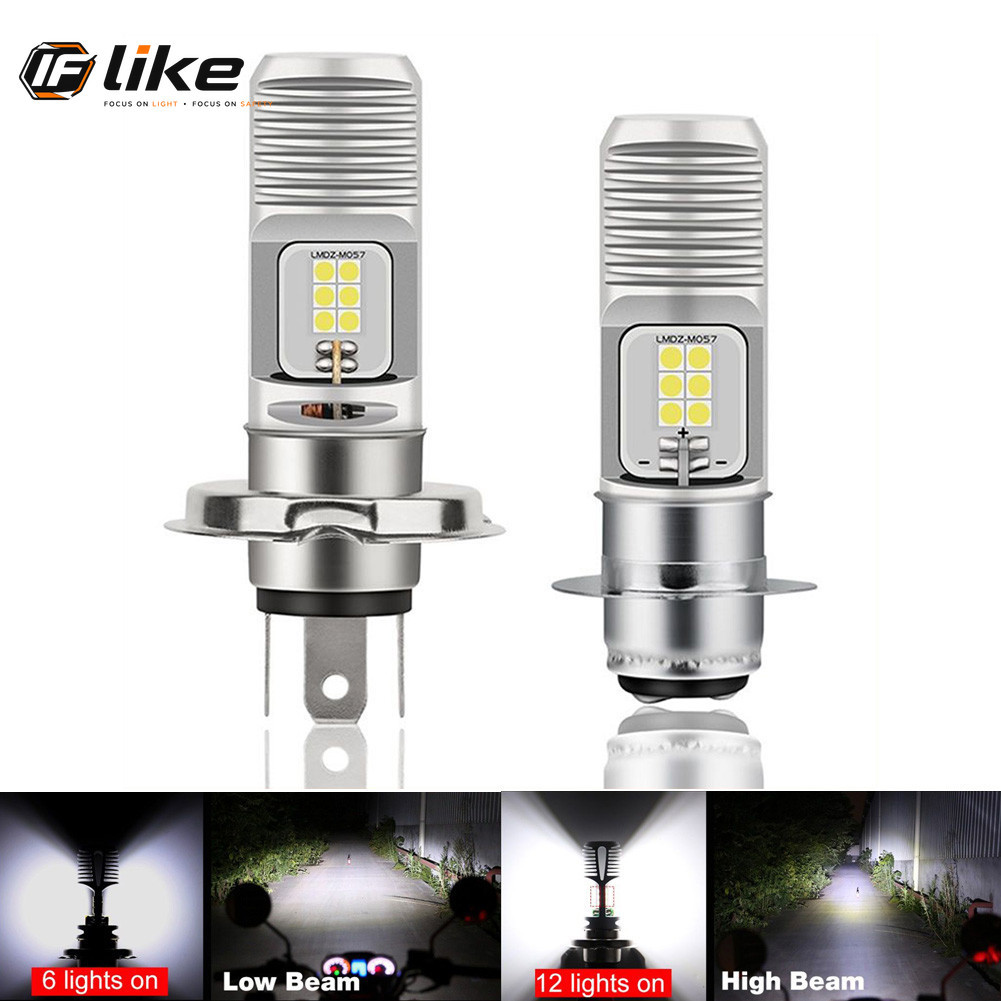 Hot ไฟรถจักรยานยนต์ PROJECTOR 1200LM Plug & Play 12V T19 12VDC สีขาว 2525W หลอดไฟไฟหน้า P15D-25-1