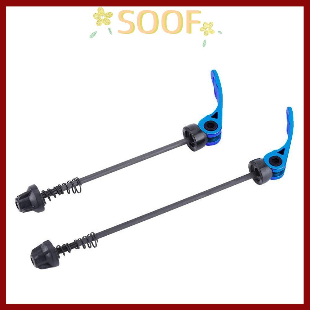 in stockSOOF 1 คู่จักรยาน Quick Release เพลา, ชิ้นส่วนจักรยานอลูมิเนียม Skewers Lever QR, ทนทาน 189 มม.146 มม.ปรับจักรยานดุมล้อ Skewers สําหรับจักรยานเสือภูเขา