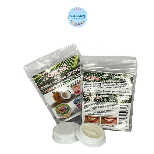 Rasyan Toothpaste ราสยาน ยาสีฟันสูตรมะพร้าว ตลับ 2g