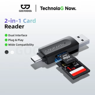 GOOJODOQ H132 USB + เครื่องอ่านการ์ด Type-C | รองรับ SD/TF | การถ่ายโอนข้อมูลความเร็วสูง | เข้ากันได้สําหรับโทรศัพท์และแท็บเล็ตและแล็ปท็อปและกล้อง