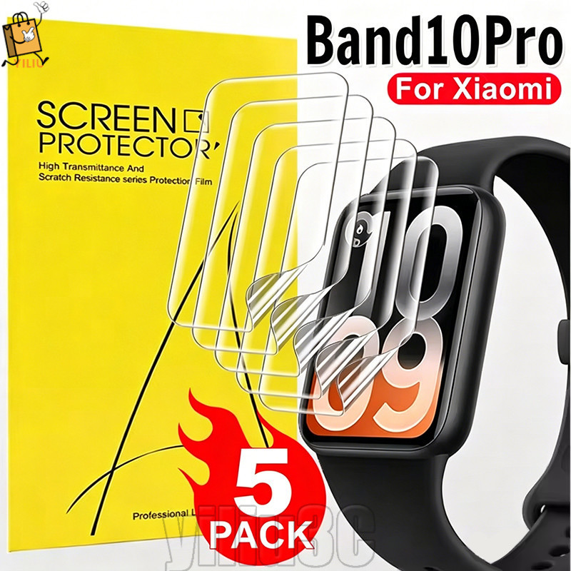 [Prim] 5-2 ชิ้นนาฬิกา Protector Flims - อุปกรณ์เสริมสมาร์ทวอทช์ - สําหรับ Xiaomi Mi Band 10 Pro - ฟิล์มไฮโดรเจล - ฟิล์มคอมโพสิตคลุมทั้งหมด - ตัวป้องกันหน้าจอ - ป้องกันรอยขีดข่วน /bliss