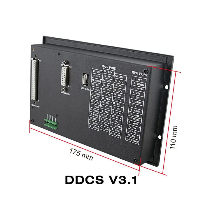 ชุดอุปกรณ์ควบคุม CNC DDCS V3.1 3 แกนที่เชื่อถือได้สําหรับเครื่องแกะสลักและเครื่องกัด CNC