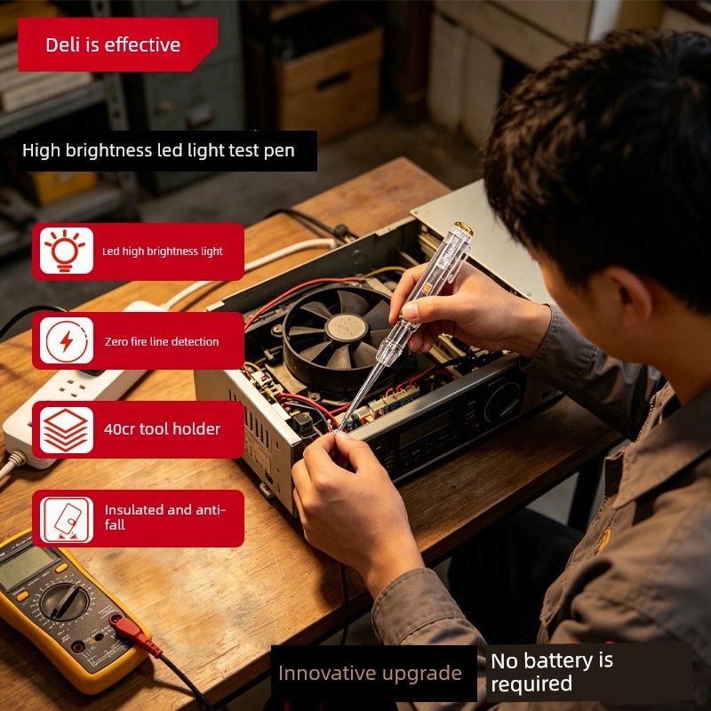 ปากกาทดสอบเครื่องมือเดลี่ ปากกาทดสอบ 100-500V DL8000