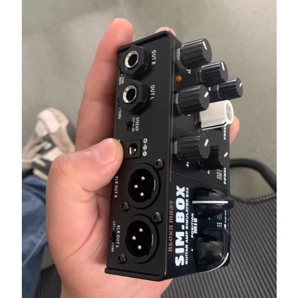 [New]Di Box Effect Pedal โดย Leeky , Preamp Simulator Pedal,Power Amp Sim Pedal,Stereo Cab Simulator