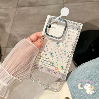 เคสโทรศัพท์แบบใหม่ใสที่มีเพชรจำนวนมาก เหมาะสำหรับ IPhone 17 16 13 16 14 ProMax 15 16 11 15 Plus 17 12 15 12PRO