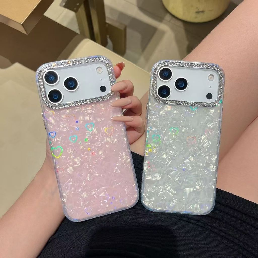 Love Shellเพชรเคสโทรศัพท์สําหรับOPPO A6C A6S A6T A6X A5X A5i A3X A79 A98 A76 A96 A74 A78 A60 A58 A53