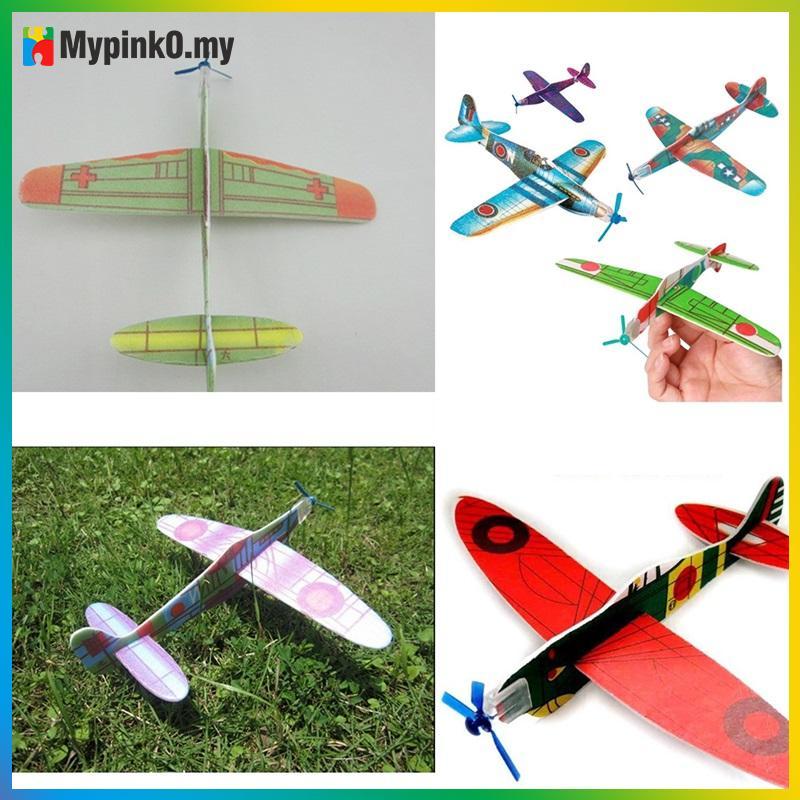 Mypink 12pcs Flying Glider Plane Party Bag ฟิลเลอร์เด็กของเล่นเด็กรุ่น MY