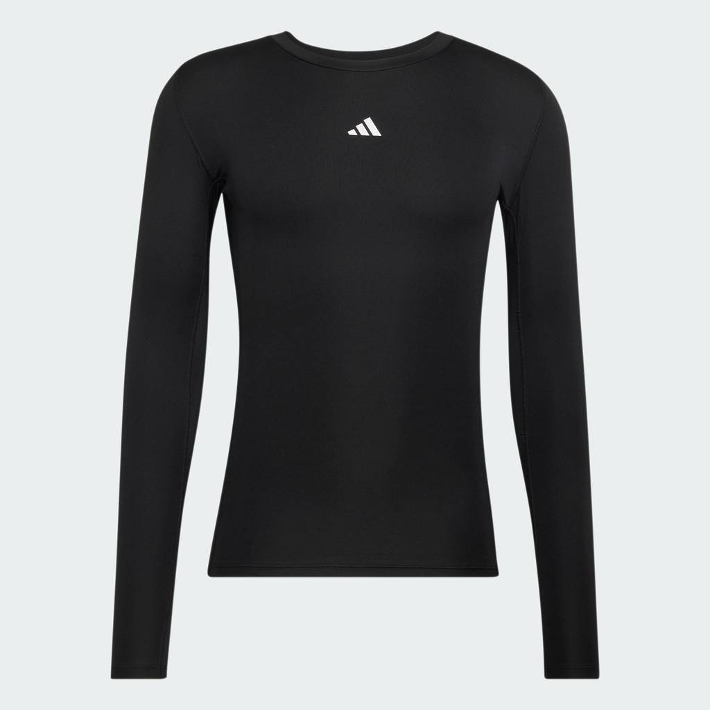 adidas Gym & Training เสื้อยืดเทรนนิงแขนยาวรัดกล้ามเนื้อ TECHFIT ผู้ชาย สีดำ JE6702