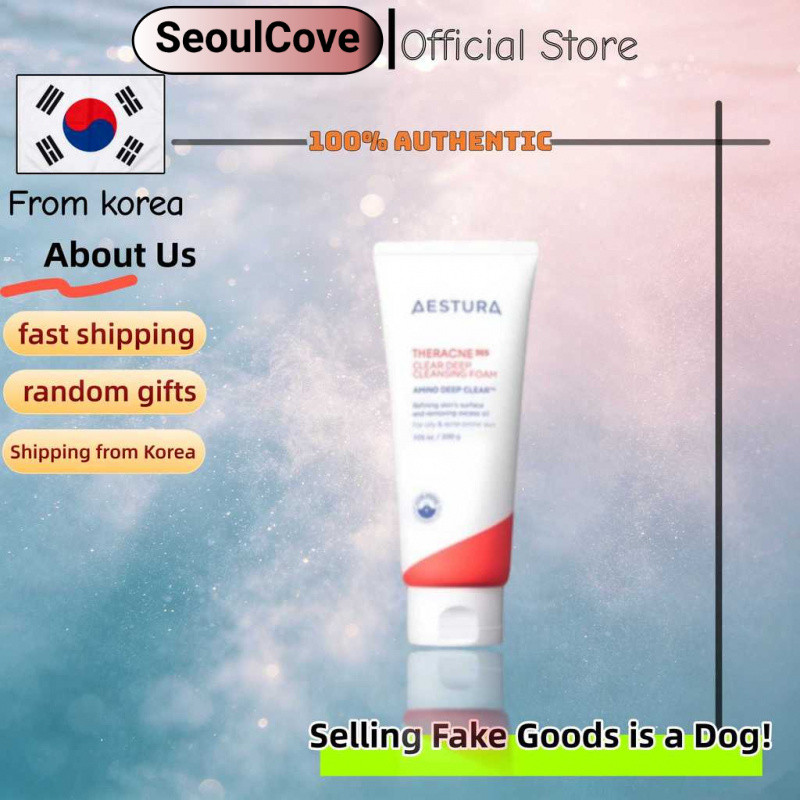 [Estura] THERACNE365 Deep Cleansing Foaming Face 200g/กําจัดสิ่งสกปรกของผิวหนังและความมันอุดตันในรูข