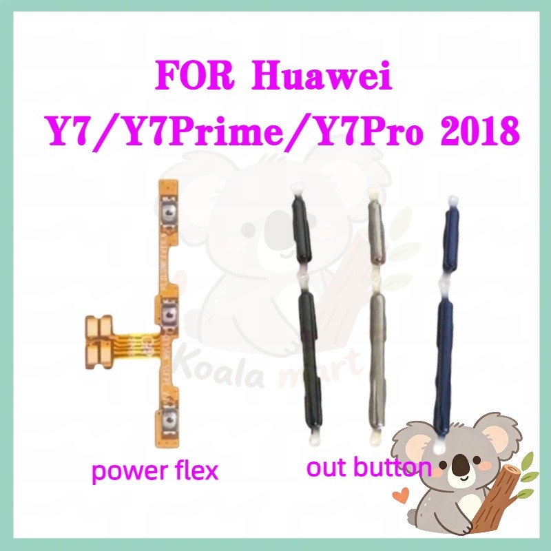 แพรปุ่มสวิตปิดเปิด ปุ่มเปิดปิดนอก ปุ่มเพิ่มเสียงนอก แพรเพิ่มเสียง สําหรับ huawei Y7 / Y7Prime / Y7Pro 2018