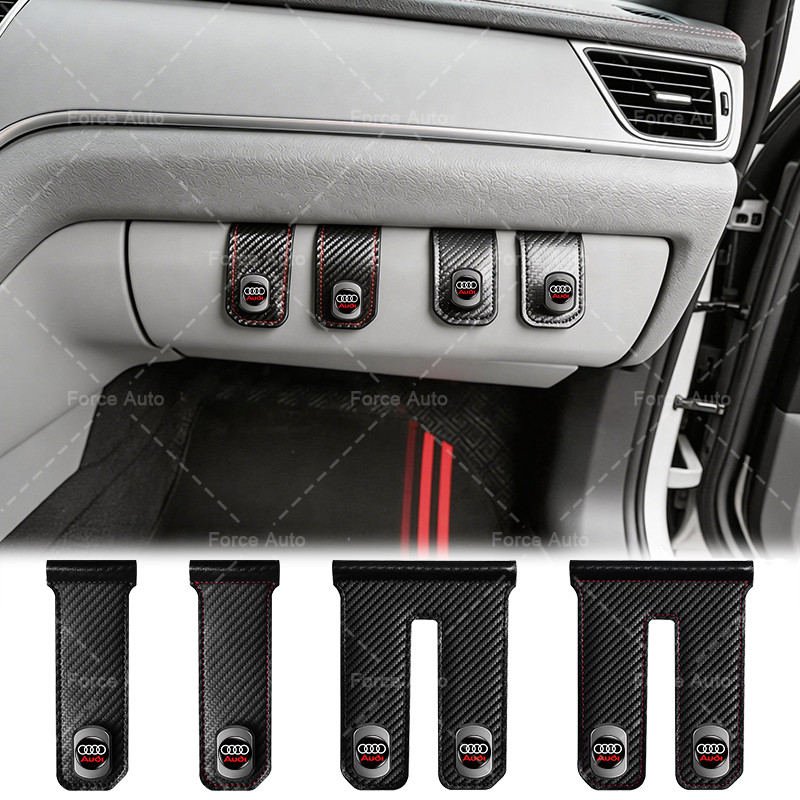 1/2pcs ทนทานรถผู้โดยสาร Hook กระเป๋ารถหน้ากากสําหรับ Audi A4 B8 A3 8P 8V S3 A5 A6 S6 C6 Q5 A8 R8 B6 