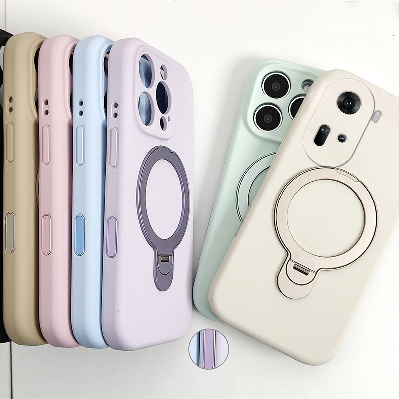 PBZZ สําหรับ OPPO Reno 11 pro 5g reno 11 5g เคสโทรศัพท์ความวิตกกังวล Softcase ซิลิโคนกันกระแทกใหม่ออกแบบความงามพร้อมผู้ถือสีชมพูสําหรับสาว YTFXZJ1