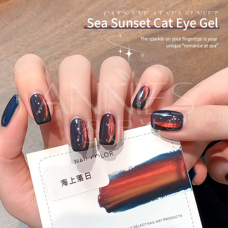 ANNIES ฤดูใบไม้ร่วงฤดูหนาว Golden Light Sea Sunset Cats รูปที่ 2