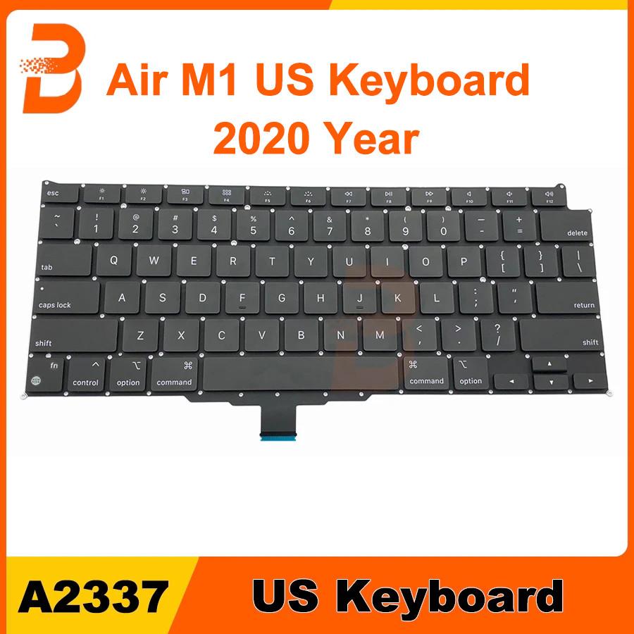 แล็ปท็อปใหม่ A2337 US แป้นพิมพ์สําหรับ Macbook Air 13 "M1 A2337 คีย์บอร์ด 2020 ปี