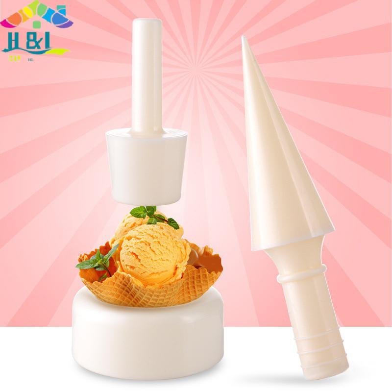 H&L Ice Cream Cone Mold DIY Ice Cream Cone Maker Ice Cream Making Tool Maker Mold Cone-Shaped Crispy