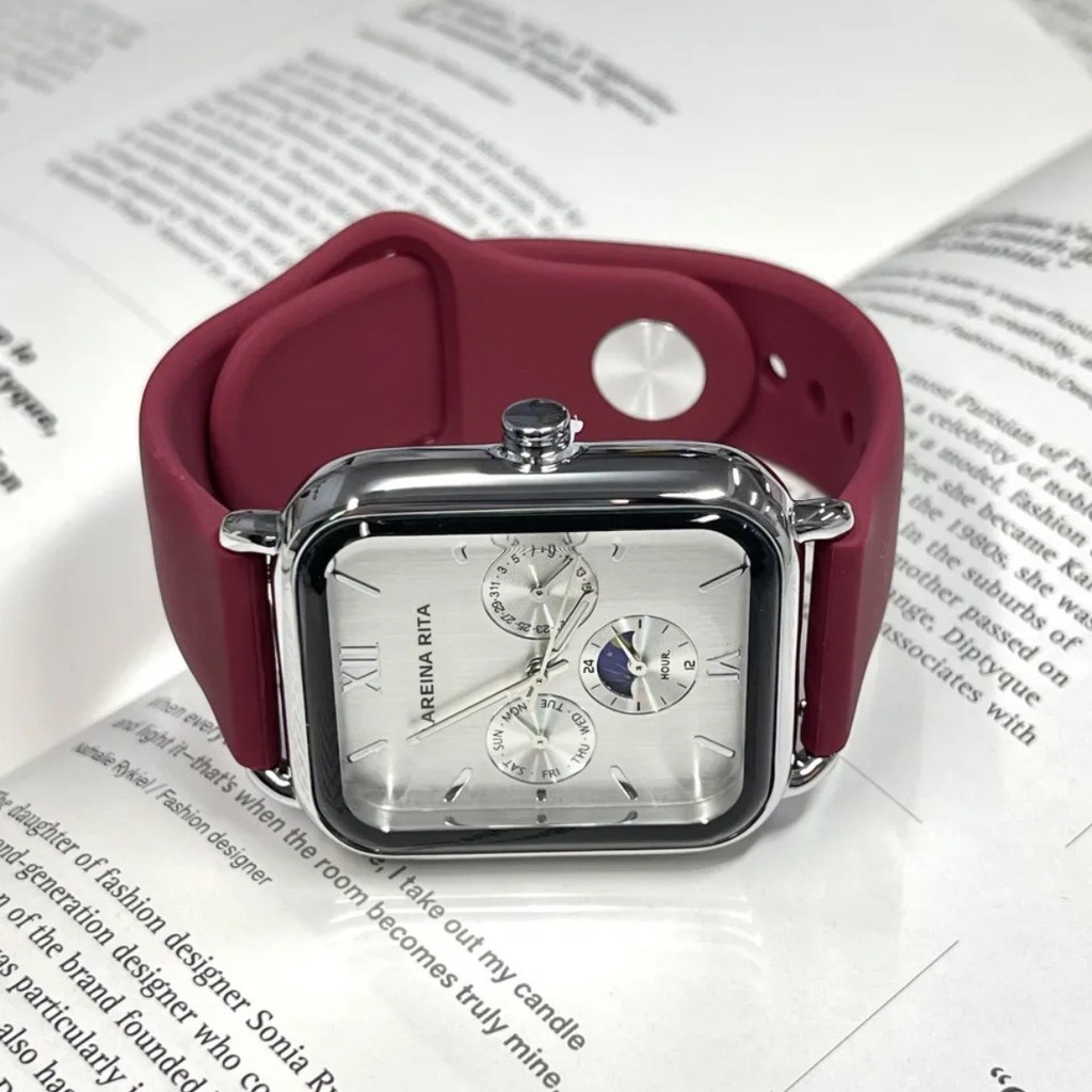 สินค้าใหม่นาฬิกา Square Light Luxury Niche Design Casual Quartz มัลติฟังก์ชั่น High-Appearance นาฬิกา