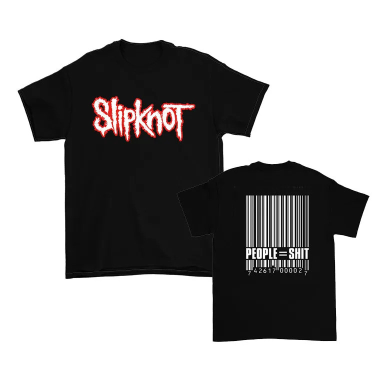 เสื้อยืด Slipknot Band Logo & Album Print คอลเลกชัน 3 สี (ดำ/แดง/ขาว) ผ้าฝ้าย คอกลม S-5XL Unisex