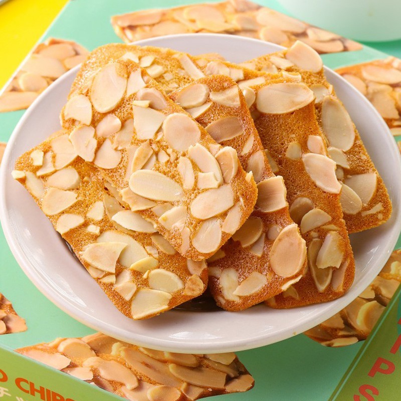 Influencer Almond Crispy Biscuits Delicious Protein Crispy Chips Tiles Coconut Nuts Tonsand Cashew N